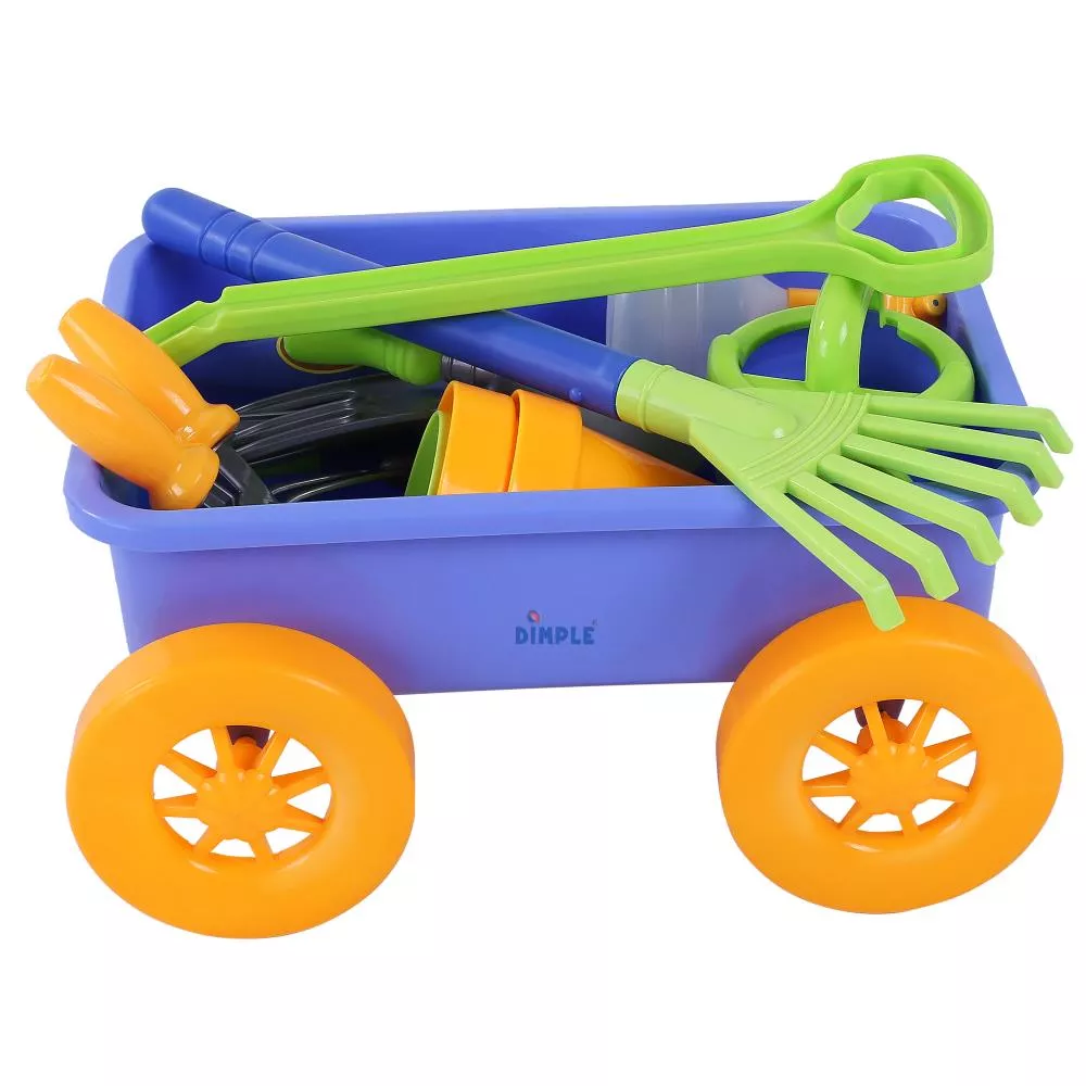 Garden Wagon & Tools Toy Set by Dimple