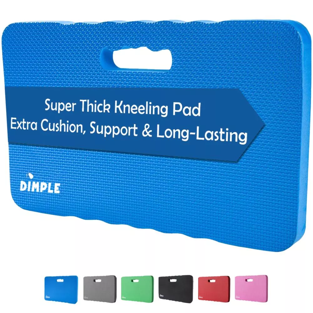 High Density Thick Foam Comfort Kneeling Pad Mats for Gardening knee support 1.5 Inches Thick, Baby Bath Kneeler , Exercise, Yoga Kneeler, Garden Cushions, Construction Knee Pads, Multi Purpose BLUE