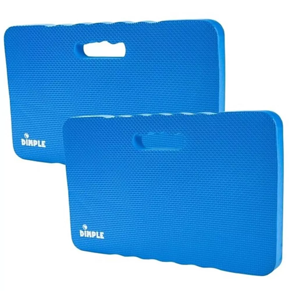 High Density Thick Foam Comfort Kneeling Pad Mats for Gardening knee support 1.5 Inches Thick, Baby Bath Kneeler , Exercise, Yoga Mat, Garden Cushions, Construction Knee Pads, Multi Purpose BLUE (2 Pack)