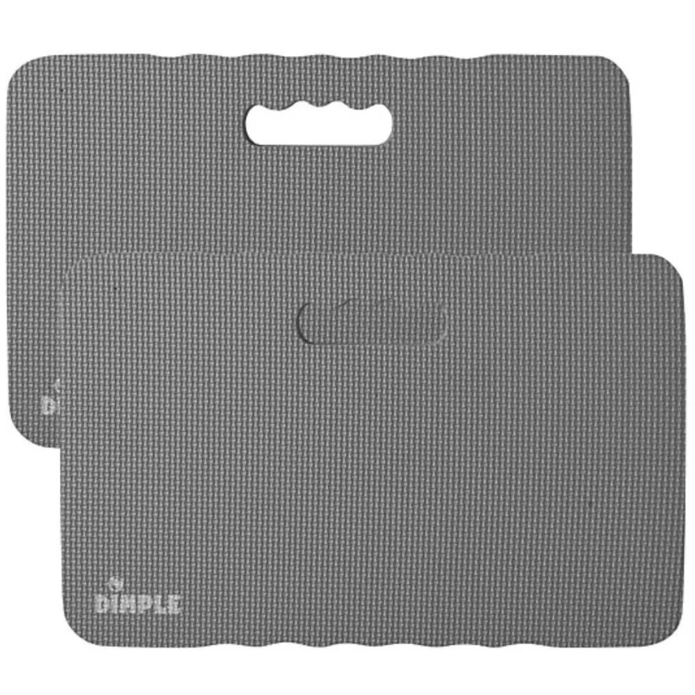 High Density Thick Foam Comfort Kneeling Pad Mats for Gardening knee support 1.5 in Thick, Baby Bath Kneeler , Exercise, Yoga Mat, Garden Cushions, Construction Knee Pads, Multi Purpose Grey (2 Pack)
