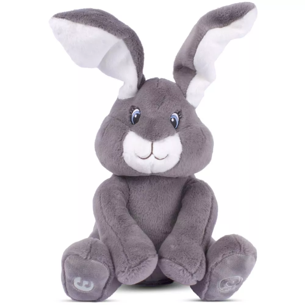 Milo Grey Bunny- Animated Plush Rabbit