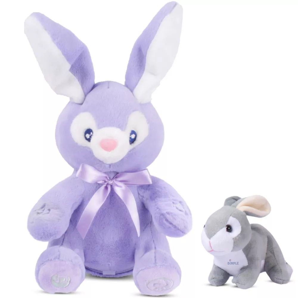 Bella Purple Bunny & Baby Rabbit