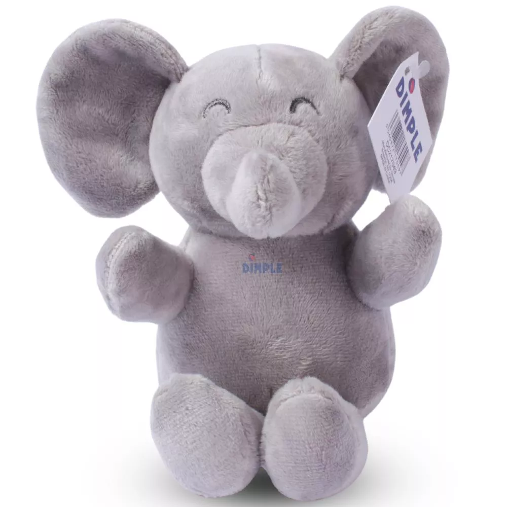 Grey Plush Baby Elephant Toy