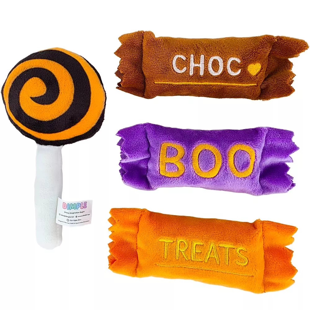 Halloween Plush Candy Toy Set – 4 Piece