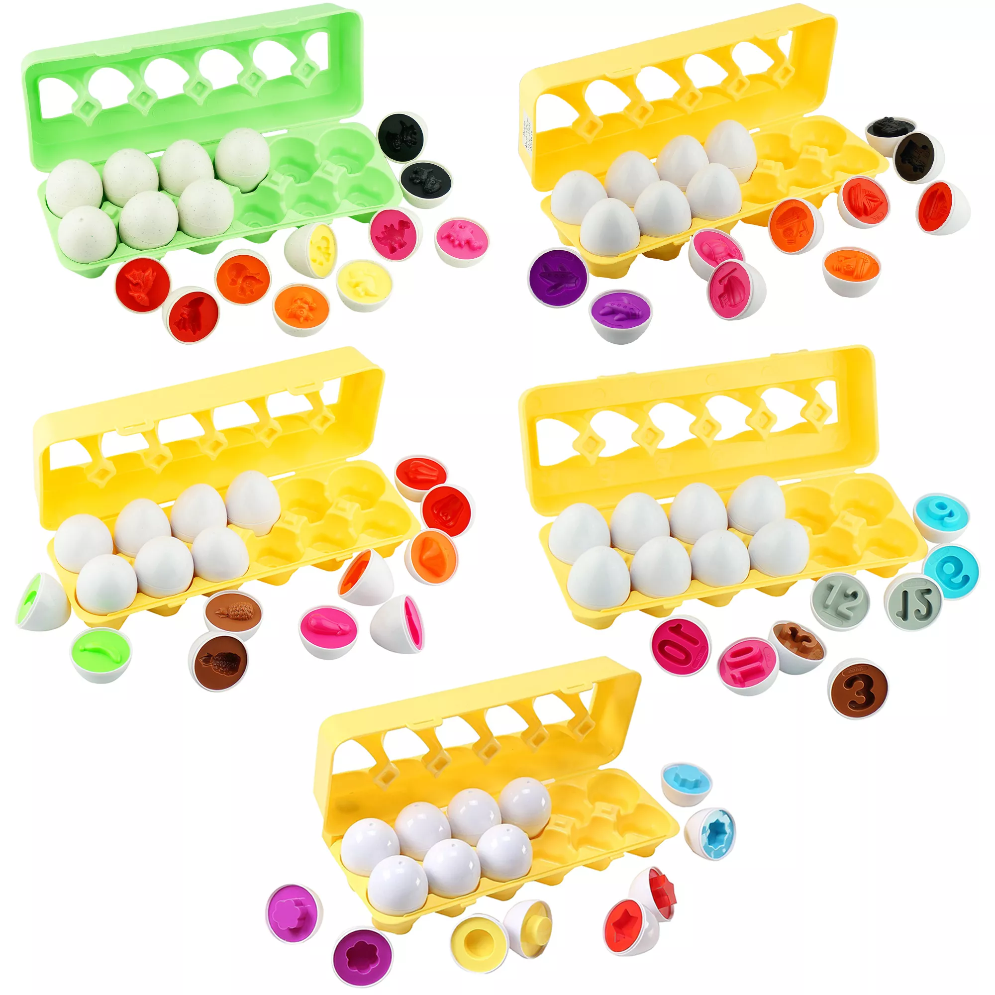 Dimple Fun Egg Matching Toy Set of 5