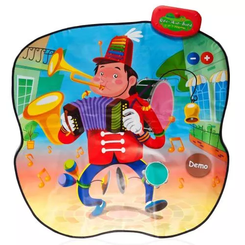 'Double Value' Touch Sensitive Music Mat, 'Animal Bus & Full Orchestra' with 20 Instrument & Animal Sounds Along with 6 Demo Songs & Volume Control, Great Toy for Kids & Toddlers by Dimple image 3