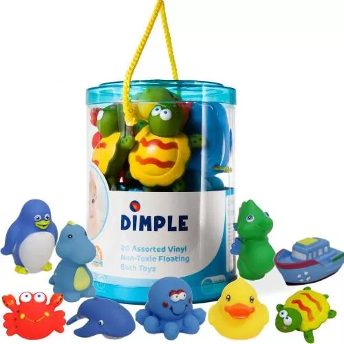 Set of 20 Floating Bath Toys, Sea Animals Squirter Toys for Boys and Girls, Assorted Sea Animals Friends, Squeeze to Spray! Tons of Fun, Great for Kids & Toddlers by Dimple image 6
