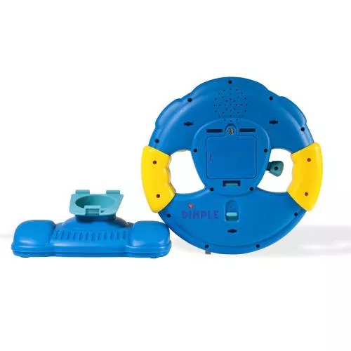 Childrens Play Steering Wheel with a Ton of Buttons, Modes, Lights and Sounds along with a Detachable Swivel Base by Dimple image 5