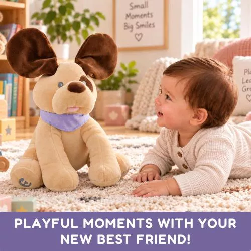 Diddles the Animated Plush Singing Dog with Peek-a-boo Interactive Feature image 8