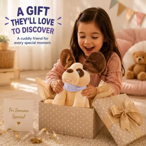 Diddles the Animated Plush Singing Dog with Peek-a-boo Interactive Feature image 9