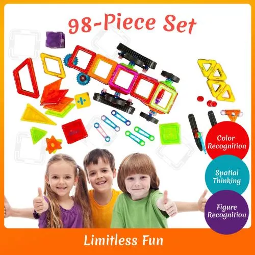 98 Piece Learning & Exploration Magnet Toys Set image 6