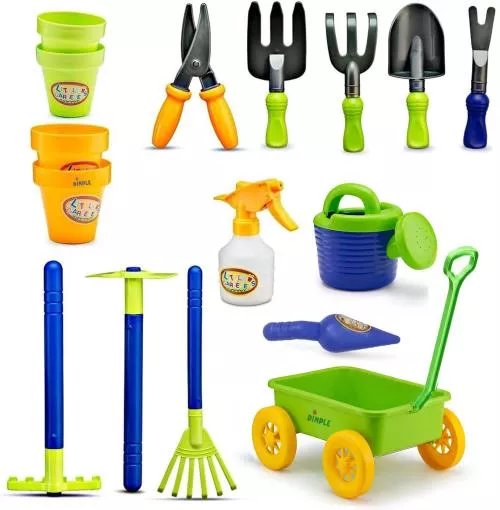 Garden Wagon & Tools Toy Set by Dimple image 3