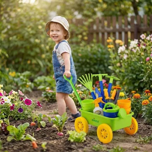 Garden Wagon & Tools Toy Set by Dimple image 4
