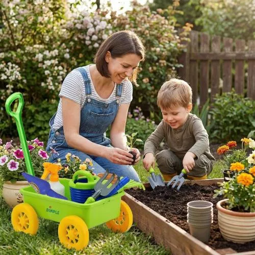 Garden Wagon & Tools Toy Set by Dimple image 5