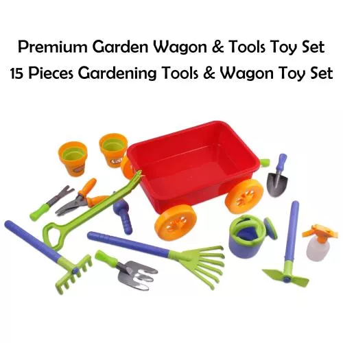 Garden Wagon & Tools Toy Set by Dimple image 4