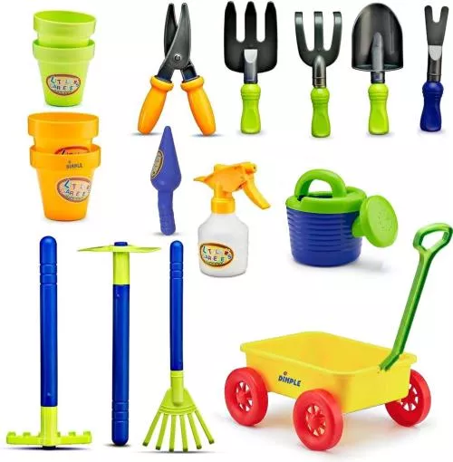 Garden Wagon & Tools Toy Set by Dimple image 3