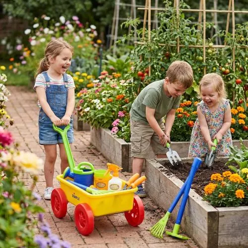 Garden Wagon & Tools Toy Set by Dimple image 7