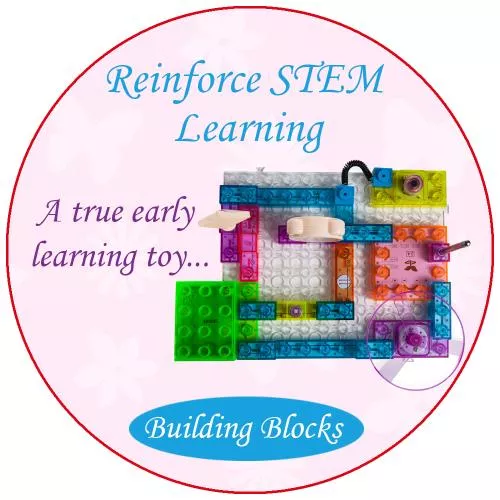 Lectrixs Electronic Building Blocks (44-Piece Set with 120 Projects) Light Up DIY Stacking Toys with Kid-Friendly Circuits  by Dimple image 5