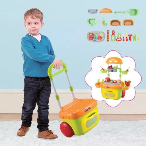 On The Go Carrier Toy Tool Box Kit (23-Piece Set) With Lights and Sounds by Dimple image 6