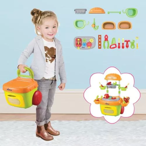 On The Go Carrier Toy Tool Box Kit (23-Piece Set) With Lights and Sounds by Dimple image 7