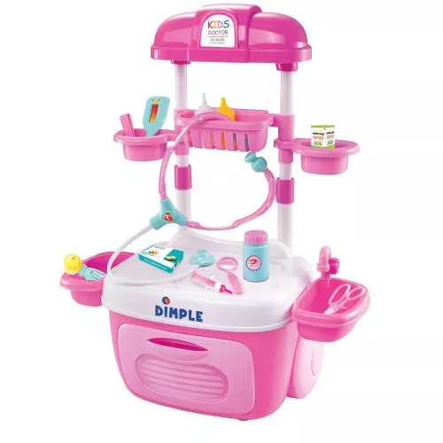 On The Go Carrier Toy Doctor Set (12-Piece Set) by Dimple image 4