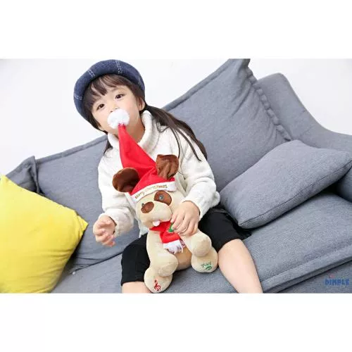 Diddles the Animated Plush Singing Christmas Dog that plays Peek-a-boo image 10