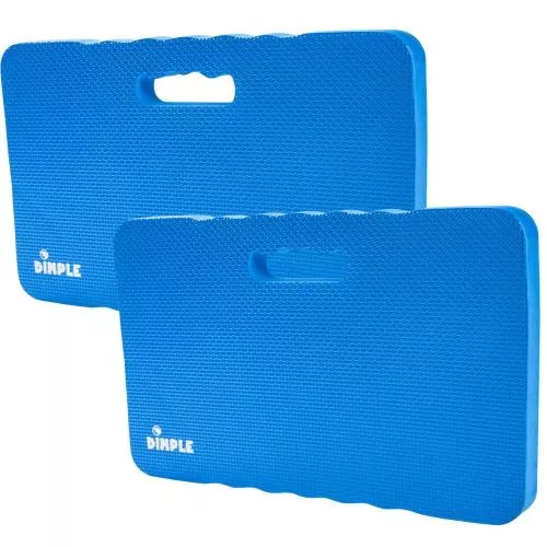 High Density Thick Foam Comfort Kneeling Pad Mats for Gardening knee support 1.5 Inches Thick, Baby Bath Kneeler , Exercise, Yoga Mat, Garden Cushions, Construction Knee Pads, Multi Purpose BLUE (2 Pack)