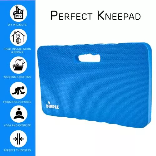 High Density Thick Foam Comfort Kneeling Pad Mats for Gardening knee support 1.5 Inches Thick, Baby Bath Kneeler , Exercise, Yoga Mat, Garden Cushions, Construction Knee Pads, Multi Purpose BLUE (2 Pack) image 10