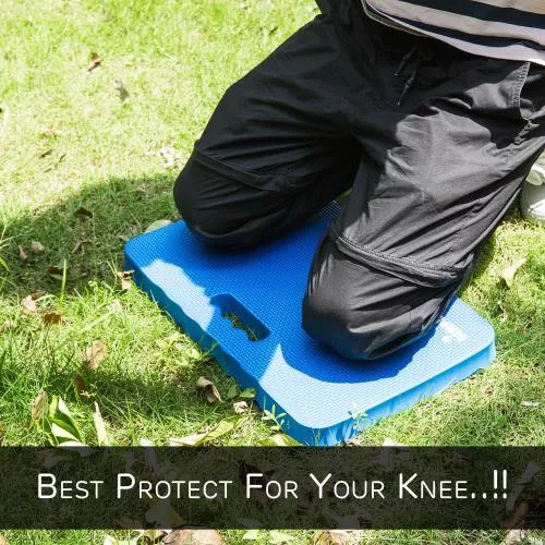 High Density Thick Foam Comfort Kneeling Pad Mats for Gardening knee support 1.5 Inches Thick, Baby Bath Kneeler , Exercise, Yoga Mat, Garden Cushions, Construction Knee Pads, Multi Purpose BLUE (2 Pack) image 8