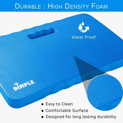 High Density Thick Foam Comfort Kneeling Pad Mats for Gardening knee support 1.5 Inches Thick, Baby Bath Kneeler , Exercise, Yoga Kneeler, Garden Cushions, Construction Knee Pads, Multi Purpose BLUE image 5