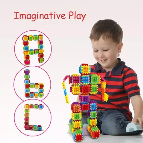 360-Piece Set Large Stacking Blocks and Interconnecting Building Set, Makes 60 Blocks, for Boys & Girls, Educational Fun, Great Toy for Child development for Kids and Toddlers by Dimple image 7