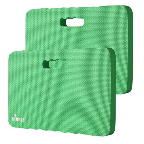 High Density Thick Foam Comfort Kneeling Pad Mats for Gardening knee support 1.5 in Thick, Baby Bath Kneeler , Exercise, Yoga Mat, Garden Cushions, Construction Knee Pads, Multi Purpose Green (2 Pack)