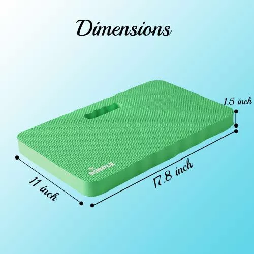 High Density Thick Foam Comfort Kneeling Pad Mats for Gardening knee support 1.5 in Thick, Baby Bath Kneeler , Exercise, Yoga Mat, Garden Cushions, Construction Knee Pads, Multi Purpose Green (2 Pack) image 3