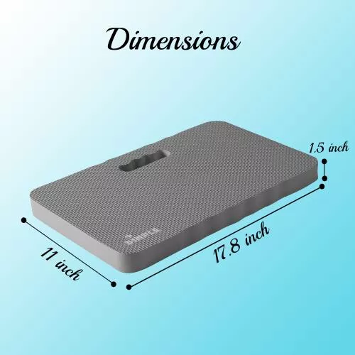 High Density Thick Foam Comfort Kneeling Pad Mats for Gardening knee support 1.5 in Thick, Baby Bath Kneeler , Exercise, Yoga Mat, Garden Cushions, Construction Knee Pads, Multi Purpose Grey (2 Pack) image 3