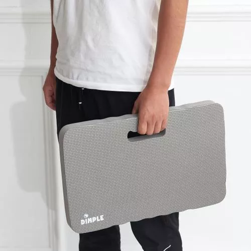 High Density Thick Foam Comfort Kneeling Pad Mats for Gardening knee support 1.5 in Thick, Baby Bath Kneeler , Exercise, Yoga Mat, Garden Cushions, Construction Knee Pads, Multi Purpose Grey (2 Pack) image 6