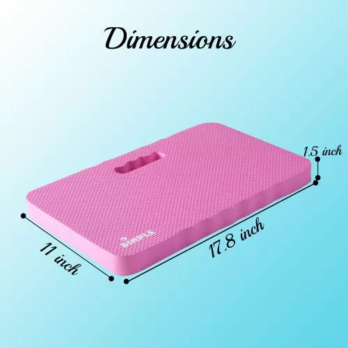 High Density Thick Foam Comfort Kneeling Pad Mats for Gardening knee support 1.5 Inches Thick, Baby Bath Kneeler , Exercise, Yoga Mat, Garden Cushions, Construction Knee Pads, Multi Purpose Pink image 3