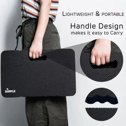 High Density Thick Foam Comfort Kneeling Pad Mats for Gardening knee support 1.5 Inches Thick, Baby Bath Kneeler , Exercise, Yoga Mat, Garden Cushions, Construction Knee Pads, Multi Purpose Black image 3