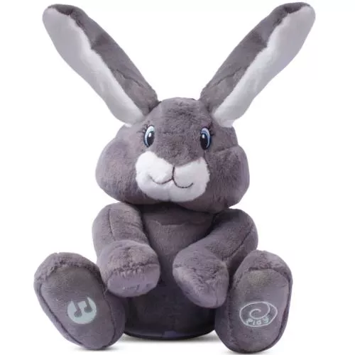 Milo Grey Bunny- Animated Plush Rabbit