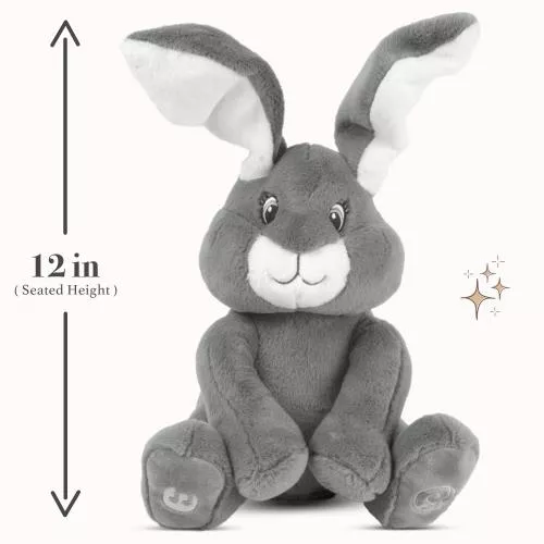 Milo Grey Bunny- Animated Plush Rabbit image 14