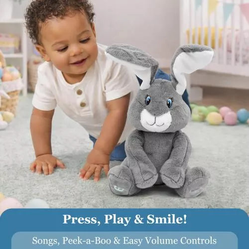 Milo Grey Bunny- Animated Plush Rabbit image 20