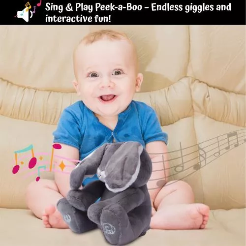 Milo Grey Bunny- Animated Plush Rabbit image 4