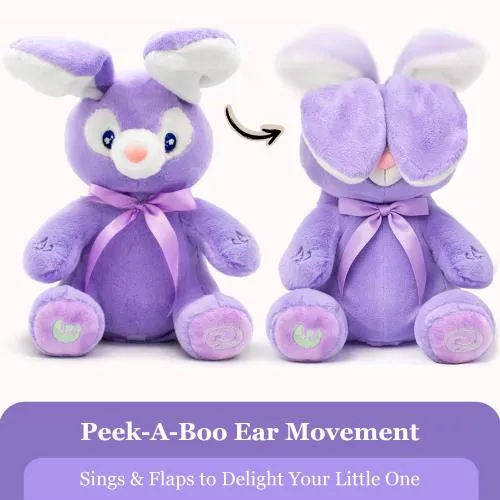 Bella Purple Bunny Animated Plush Rabbit image 21