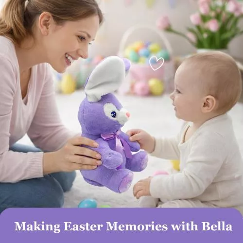 Bella Purple Bunny Animated Plush Rabbit image 23