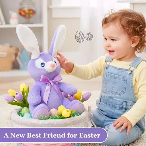 Bella Purple Bunny Animated Plush Rabbit image 24