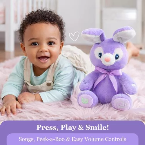 Bella Purple Bunny Animated Plush Rabbit image 25