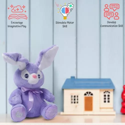 Bella Purple Bunny Animated Plush Rabbit image 8