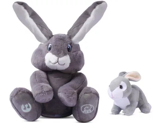 Milo Animated Bunny & Plush Baby Bunny