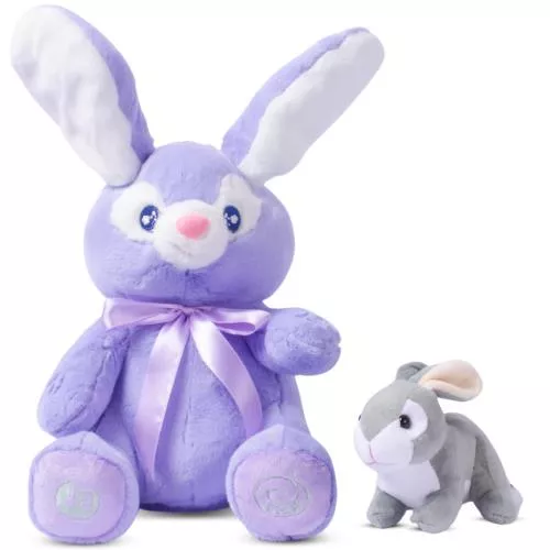 Bella Purple Bunny & Baby Rabbit