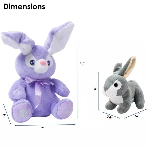 Bella Purple Bunny & Baby Rabbit