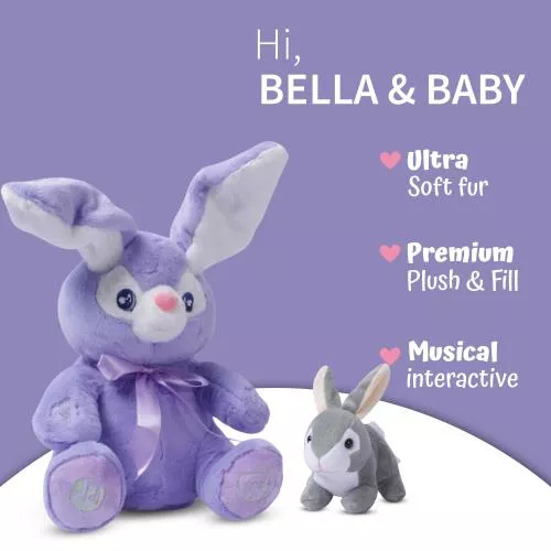 Bella Purple Bunny & Baby Rabbit image 5